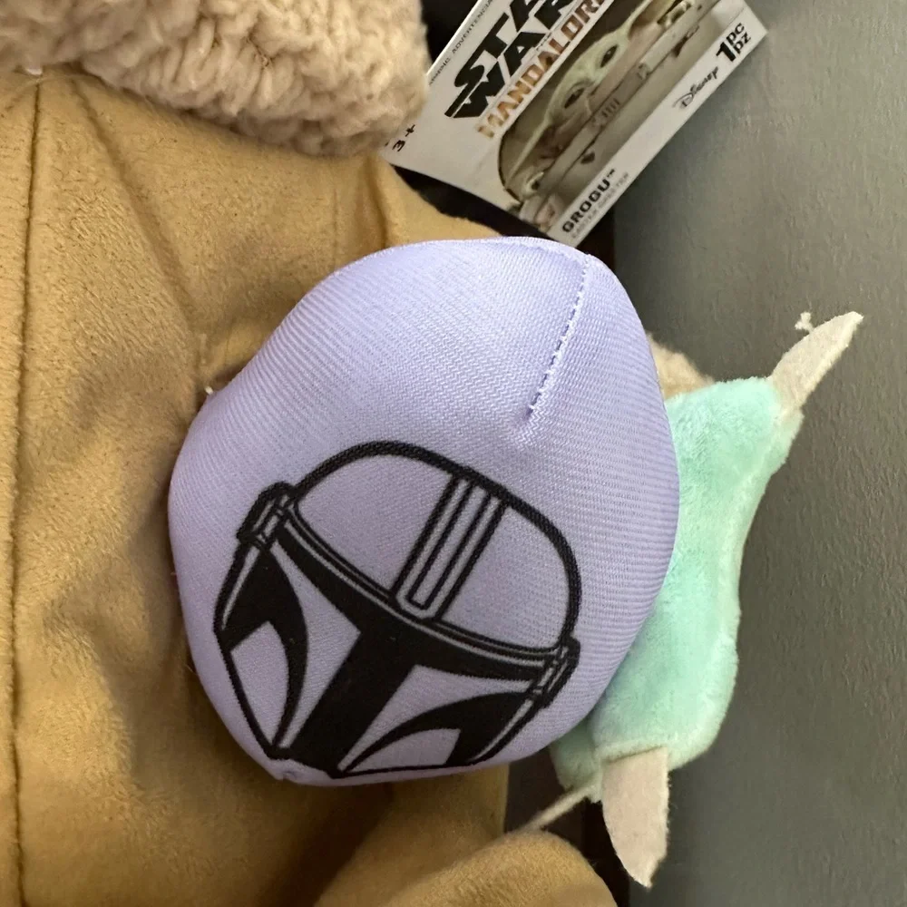 Baby Yoda Easter plush NWT purple EGG & brush Star Wars Plush Mandalorian Grogu